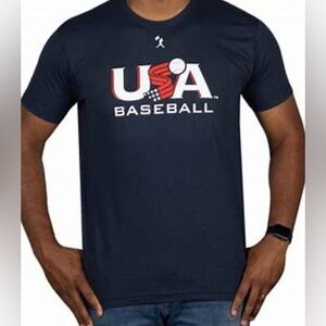 Baseballism NAVY BLUE TSHIRT - Short Sleeve Tee USA Baseball - cotton  men’s M